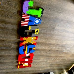 hand painted letters - name Jackson